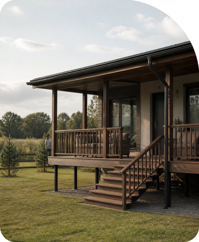 Веранда на сваях под ключ в Вичуге по цене от 45716 р. | РадиДОМА-Вчг